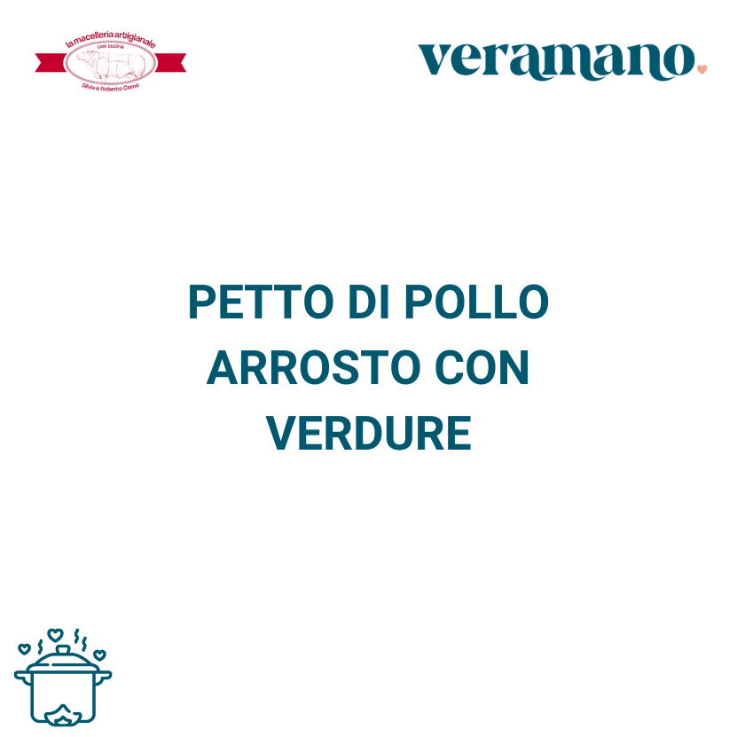 Petto di pollo arrosto con verdure